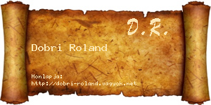 Dobri Roland névjegykártya